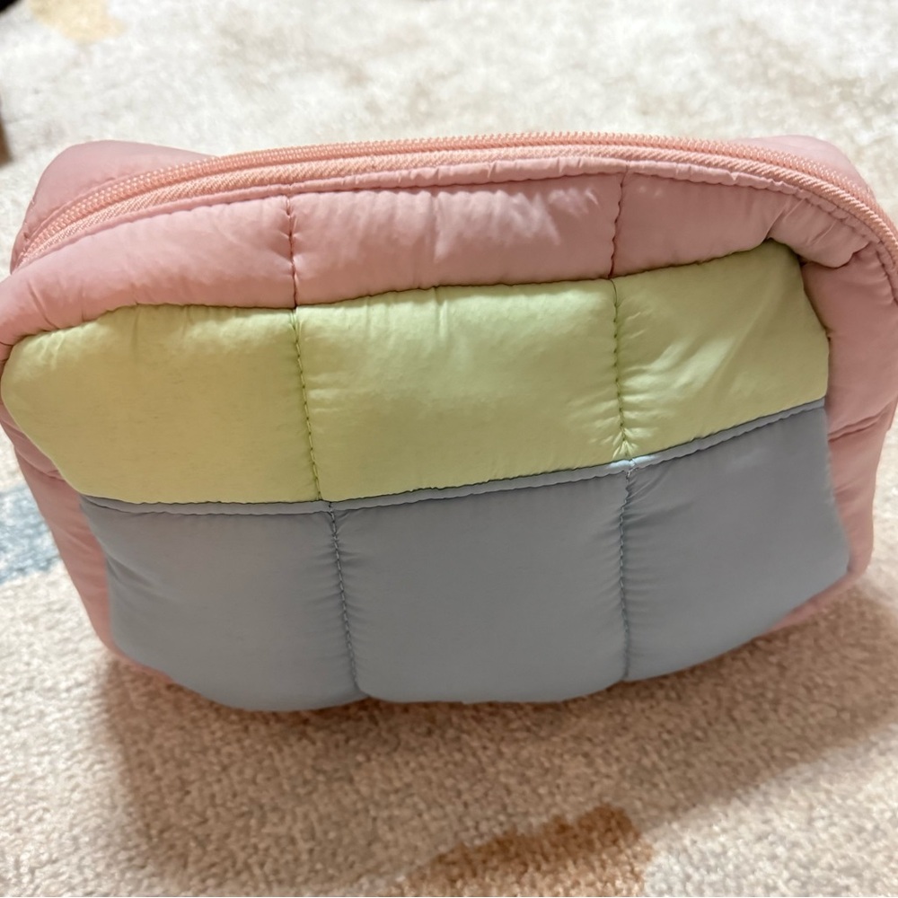 Altar'd State Pastel Quilted Cosmetic Bag - Picture 3 of 7
